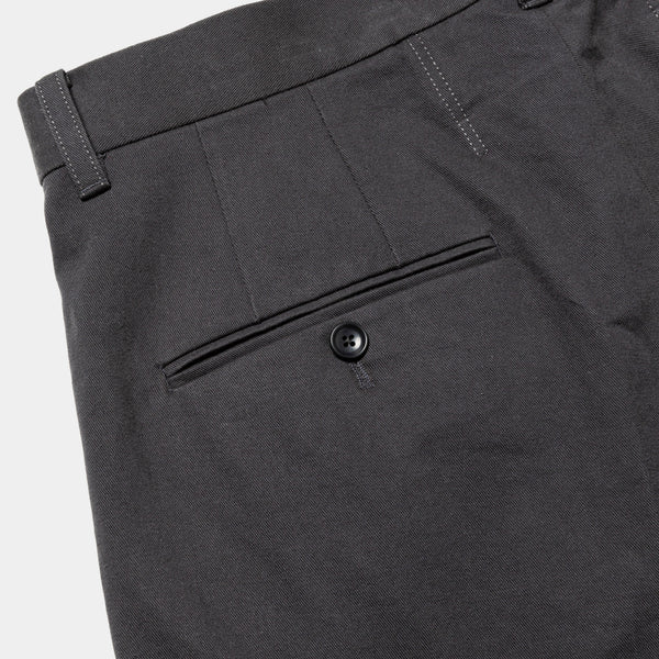 Dress Chino High-waist Slacks (Charcoal)/MW-PT25202
