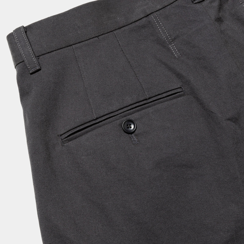 Charcoal High-Waist Slacks (Charcoal)/MW-PT25202 드레스