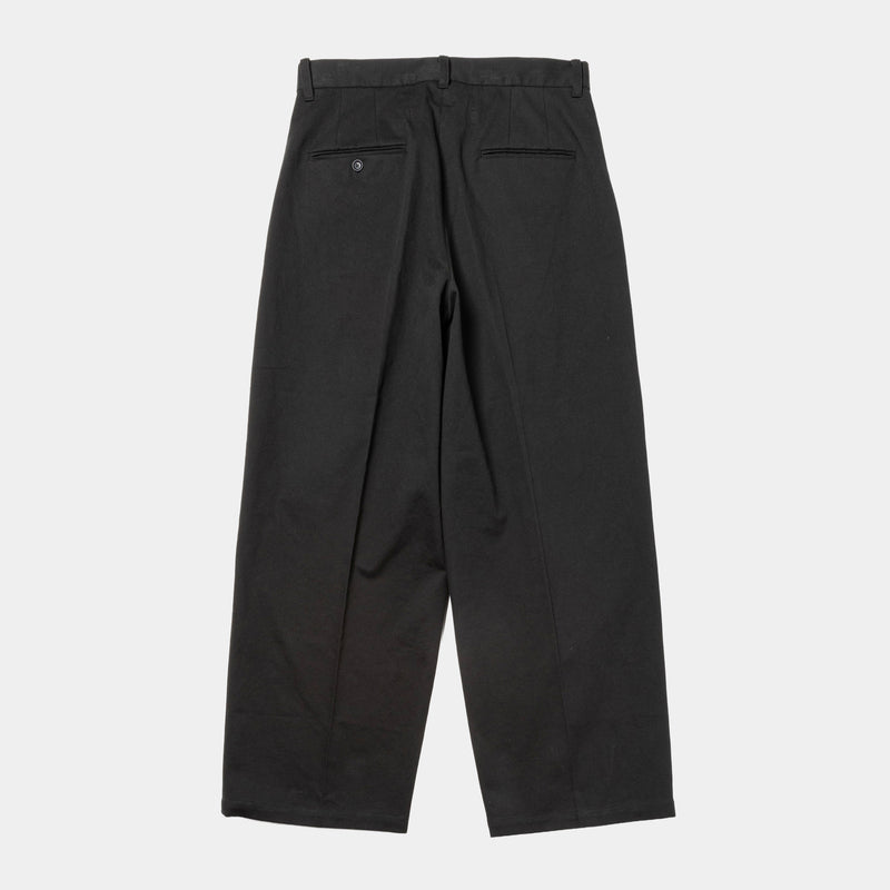 Dress Chino High-waist Slacks (Off Black)/MW-PT25202
