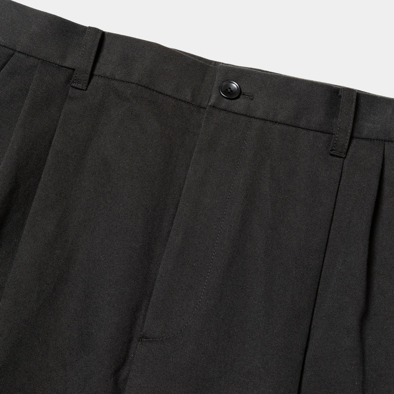 Dress Chino High-waist Slacks (Off Black)/MW-PT25202