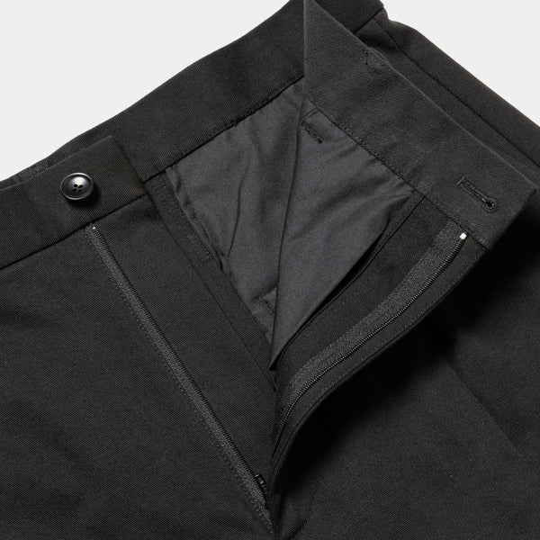 Dress Chino High-waist Slacks (Off Black)/MW-PT25202