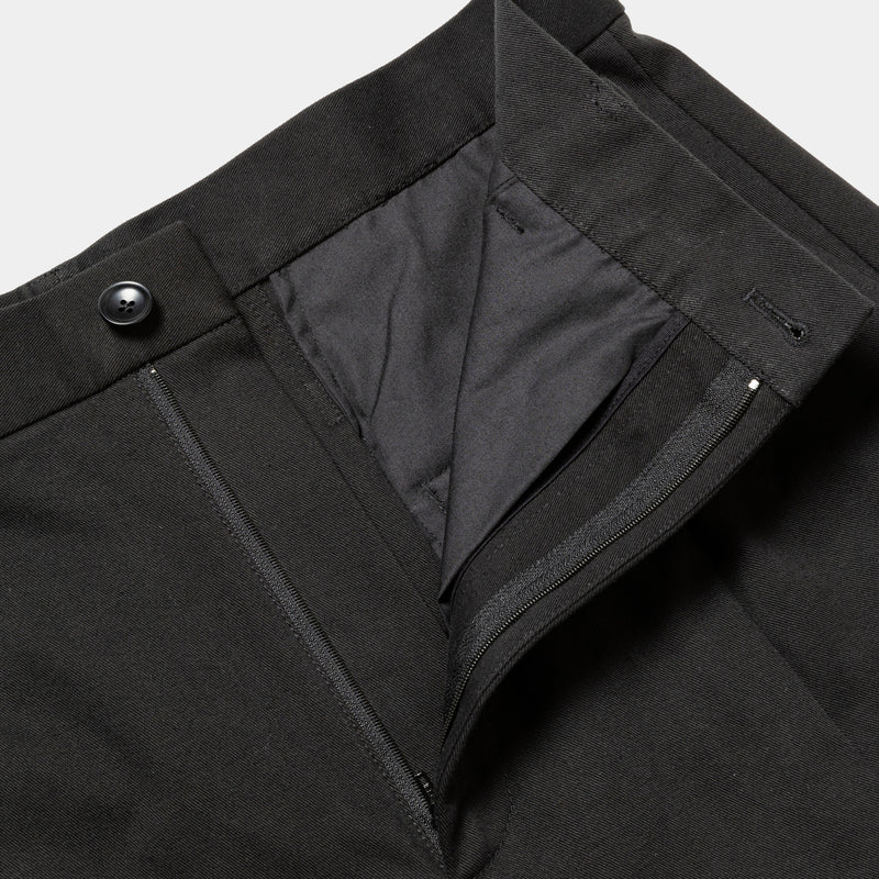Dress Chino High-waist Slacks (Off Black)/MW-PT25202