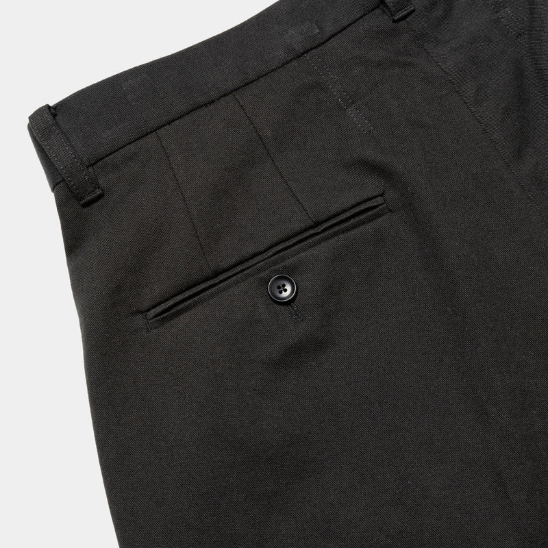 Dress Chino High-waist Slacks (Off Black)/MW-PT25202