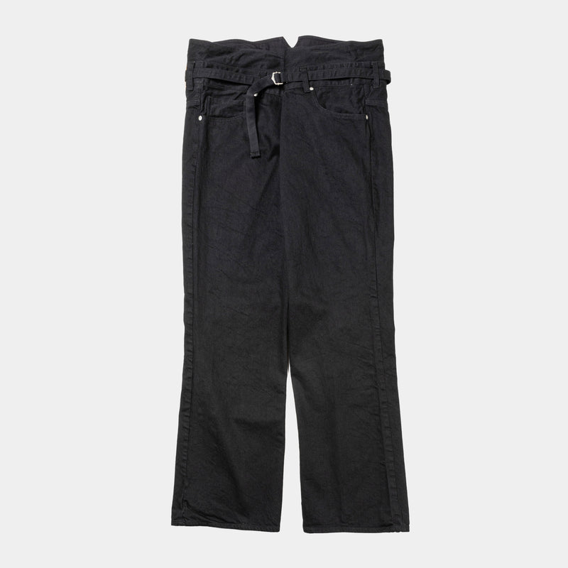 Fade Denim Wrap PT “Flare”(Off Black)/MW-PT25206