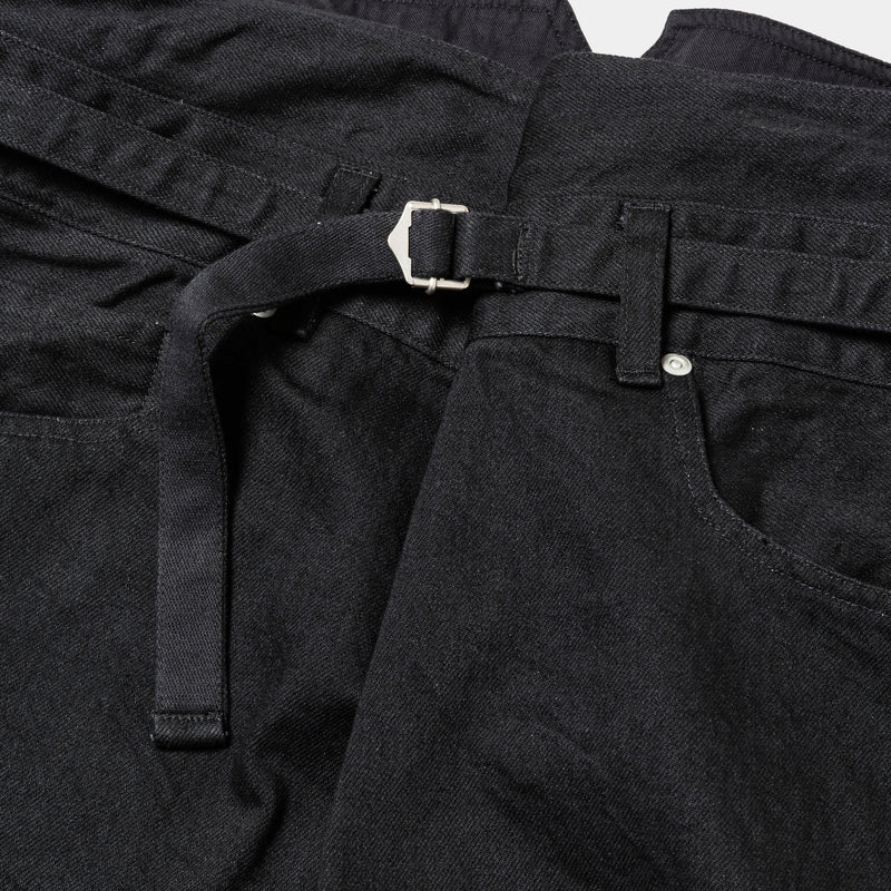 Fade Denim Wrap PT “Flare”(Off Black)/MW-PT25206