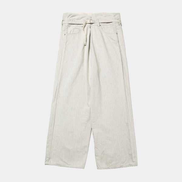 Fade Denim Wrap PT “Wide” (Off White)/MW-PT25207
