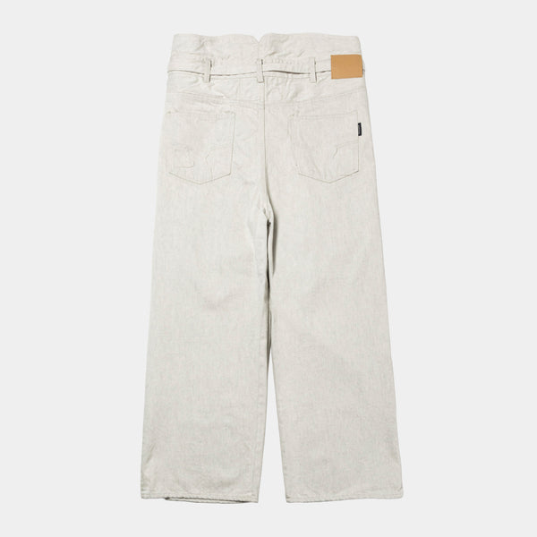 Fade Denim Wrap PT “Wide” (Off White)/MW-PT25207