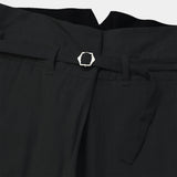 Cotton Wool Wrap Trousers(OFF BLACK)/MW-PT26205