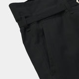 Cotton Wool Wrap Trousers(OFF BLACK)/MW-PT26205