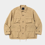 Paper Touch Feather Blouson (Beige) / MW-SH24102