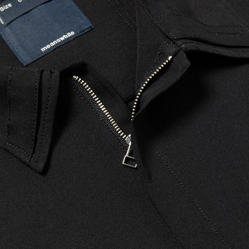 Half-zip Pullover SH(Off Black) / MW-SH25103