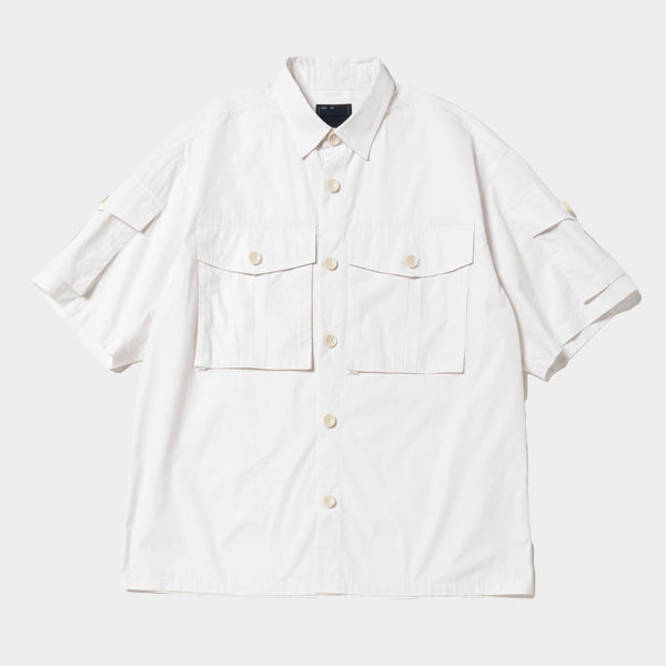 Trinity Chambray Safari S/S SH(RGB White)/MW-SH25106