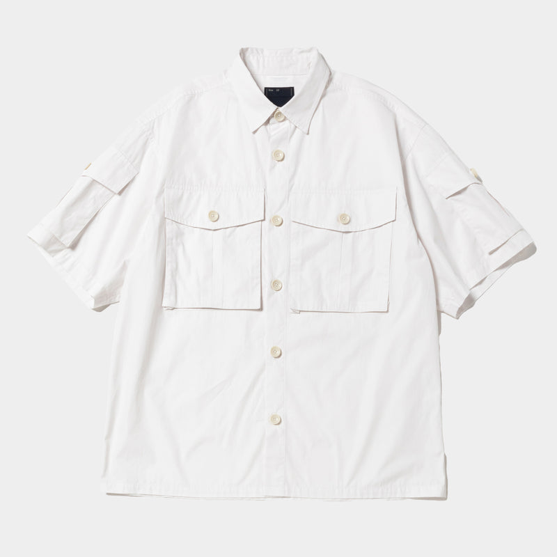 Trinity Chambray Safari S/S SH(RGB White)/MW-SH25106