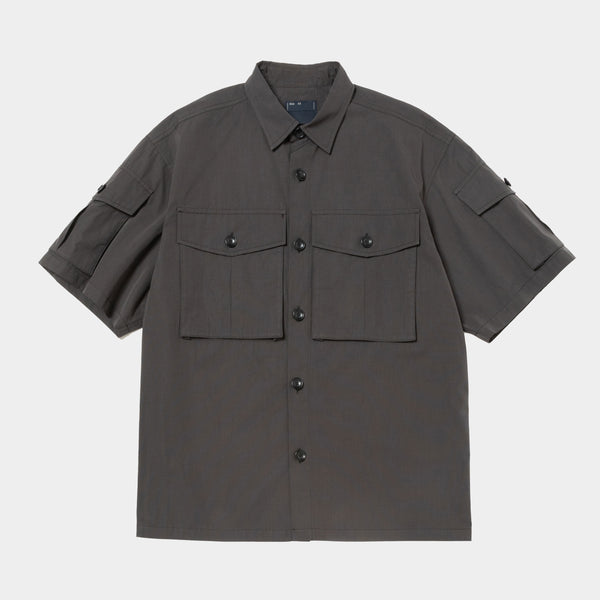 Trinity Chambray Safari S/S SH(Graphite)/MW-SH25106