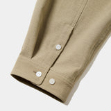 Breathable Linen Luggage L/S SH(Beige)/MW-SH26102