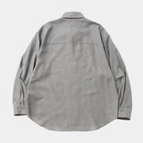 Cotton Wool Side Slit L/S SH(GREY)/MW-SH26206