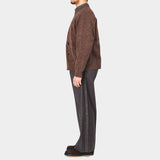 Double Knit Cardigan (Brown) / MW-KT23201