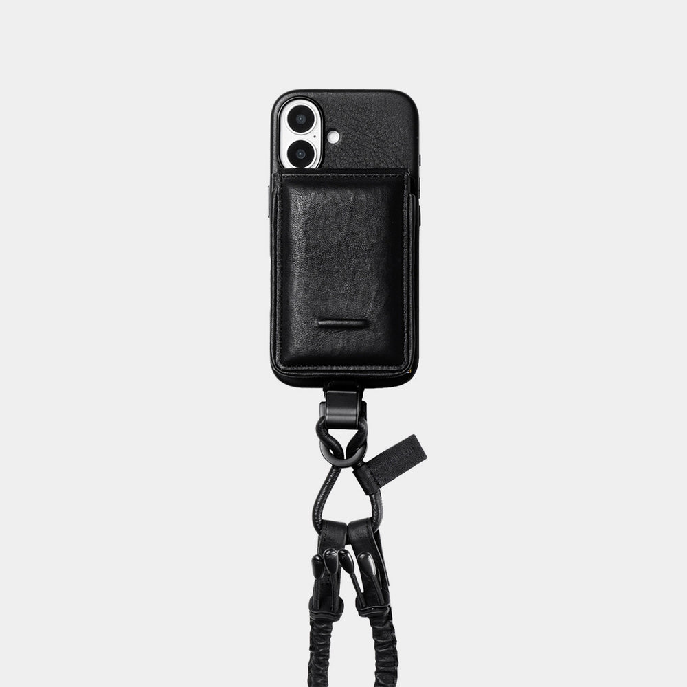 objects.io iPhone ウォレット objcts.io × meanswhile Dyneema® Leather iPhone accessory Sholder