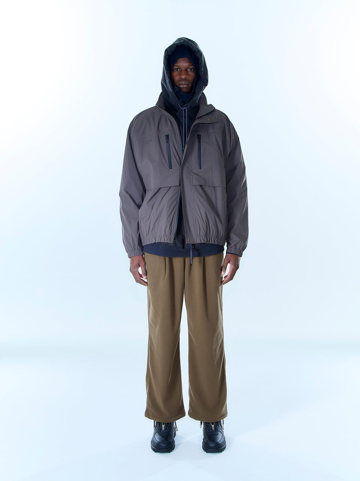 meanswhile MW-SH21204 ブラック サイズ2 Tech Ripstop Combine SH / Sumi | meanswhile