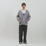 Mohair Double Knit开衫（黑色）/MW-KT25203