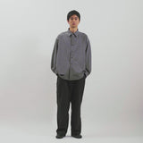 양모 시어 서커 사이드 슬릿 l/S SH (Off Black)/MW-SH25204