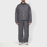 Side Zip Polyester Slacks(Grey)/MW-PT23203