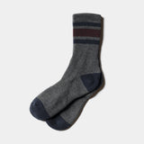Pile Line Socks (Grey×Navy) / MW-AC22301