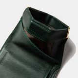 【Special Offer】Wax Leather Minimal Wallet (D.Green) / MW-AC22105