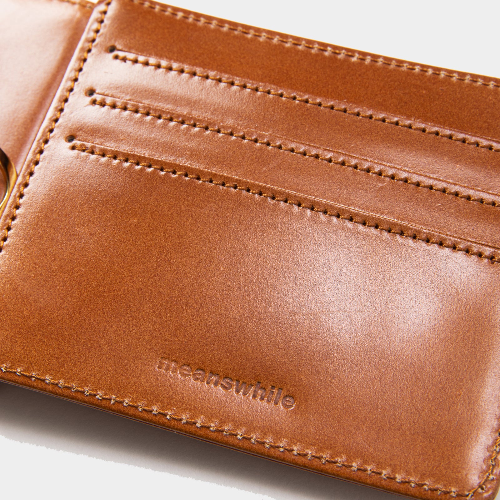 小物 meanswhile/CORDOVAN MONEY CLIP meanswhile/CORDOVAN MONEY CLIP