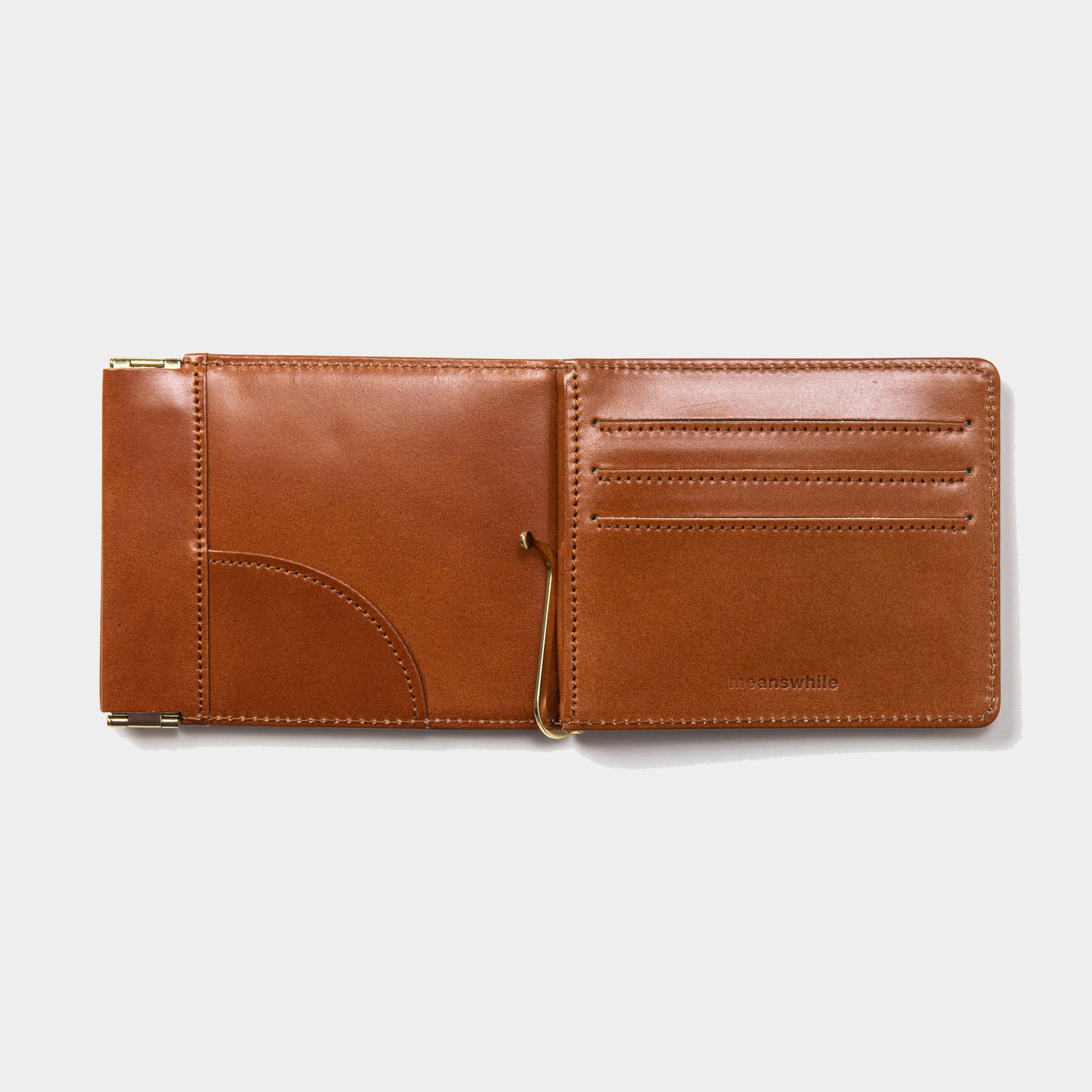 小物 meanswhile/CORDOVAN MONEY CLIP SPECIAL OFFER】Cordovan Money Clip(MATTE BLACK)/MW-AC22212ML