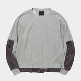 Imitation Suede Sweatshirt (Heather Grey) / MW-CT22103