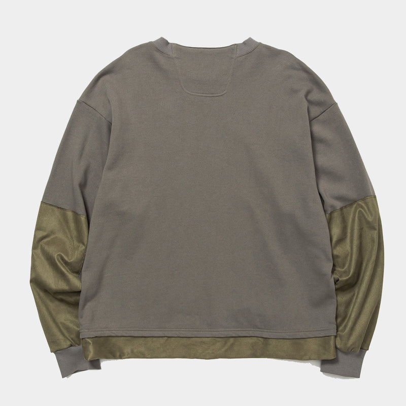 Imitation Suede Sweatshirt (Grey) / MW-CT22104