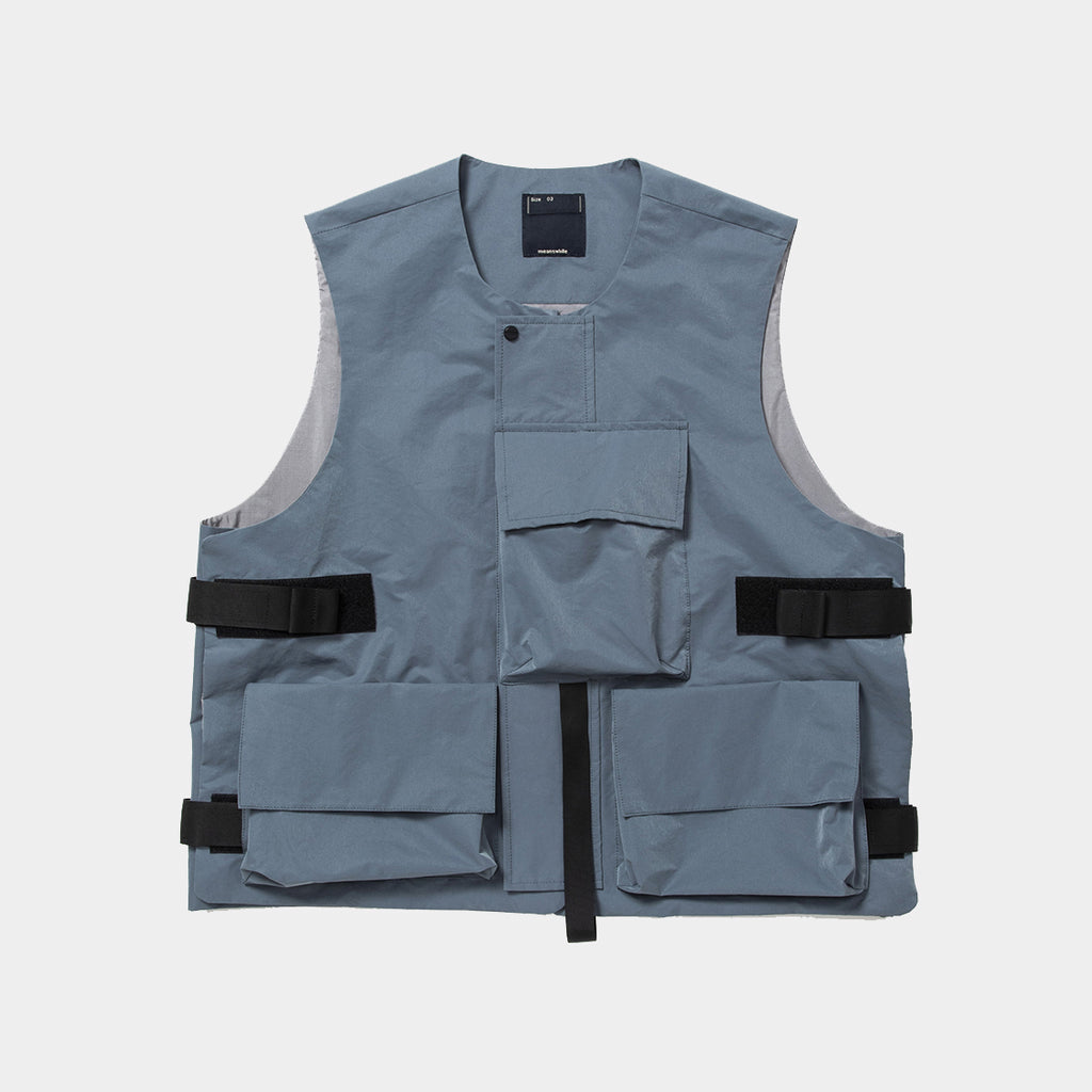 Crisp Nylon Body Armor Vest (Blue Grey) / MW-JKT22109