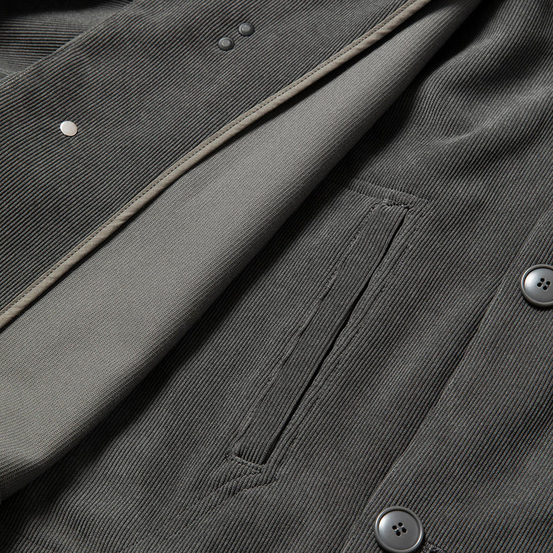 Double Collar Corduroy JKT (Charcoal) / MW-JKT22201 – meanswhile