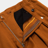 Satin Flannel Blur Trouser (Brown) / MW-PT21203