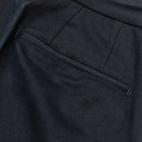 Satin Flannel Blur Trouser (Navy) / MW-PT21203