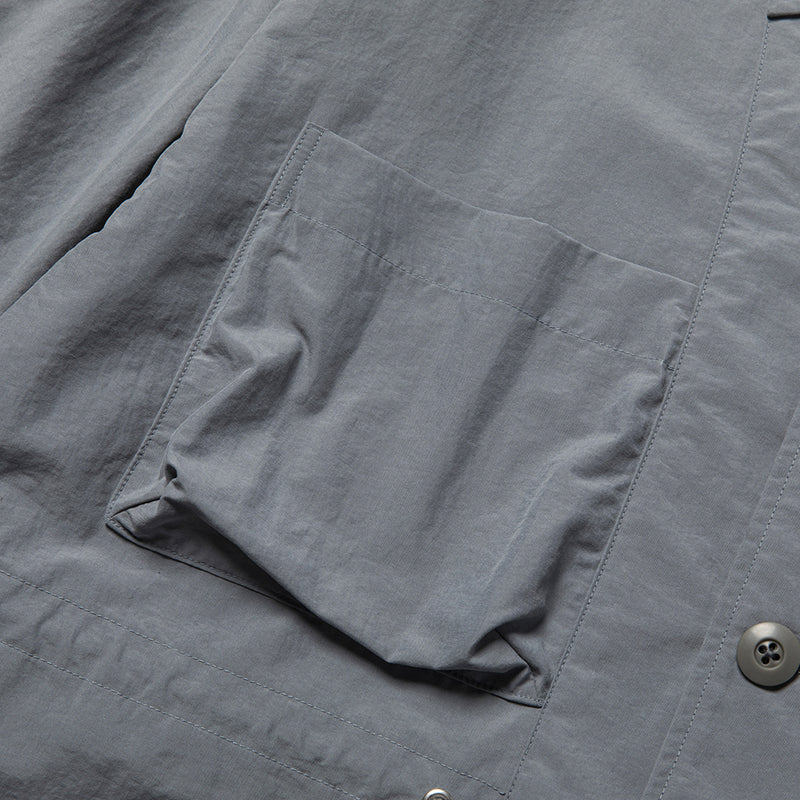 Peach Cloth Shirts Blouson(L.Grey)/MW-SH23102