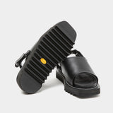 Overwrap Square Sandals Vibram® Sole (Lamp Black) / MW-SHOES22201