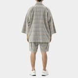 Hombre Sashiko Stitch Shorts(Sunset)/MW-PT23109