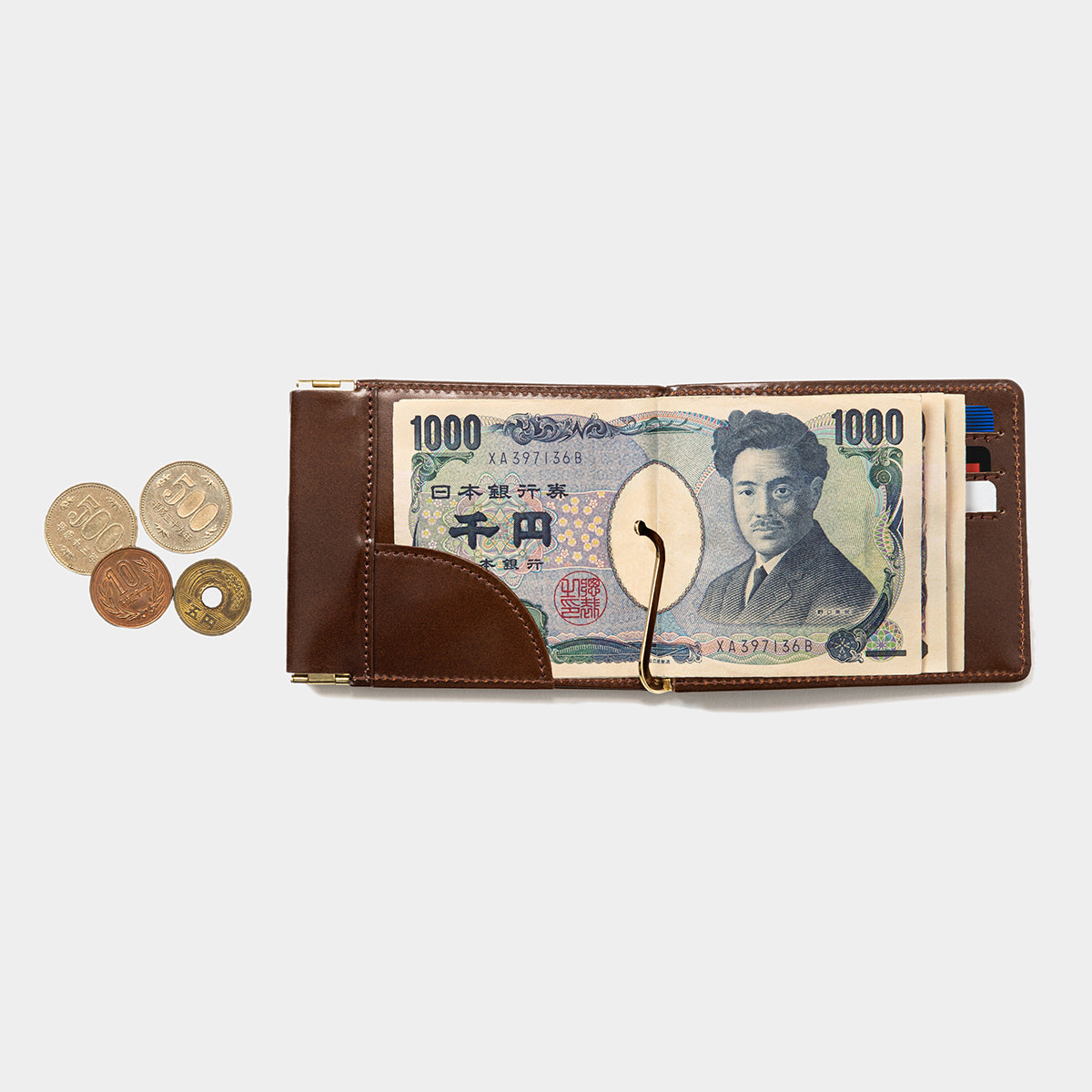Cordovan Money Clip(COFFEE)/MW-AC23301 – meanswhile 公式オンライン